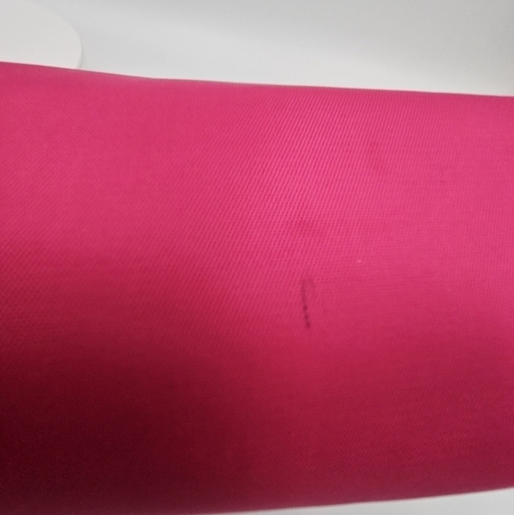 Nylon Cosmetic Pouch Naples Embroidery Gold Accents Zipper Closure - Picture 5 of 5